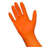 Disposable Nitrile Powder Free Orange Medical Grade Gloves - 6 mil, Small